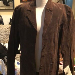 Brown suede jacket